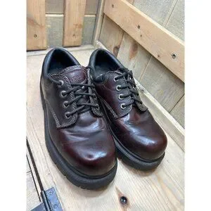 US9 Skechers Bordeaux Leather Chunky Oxford Shoes Y2K MENS EU42 Oxblood s-l1200.jpg main image 4